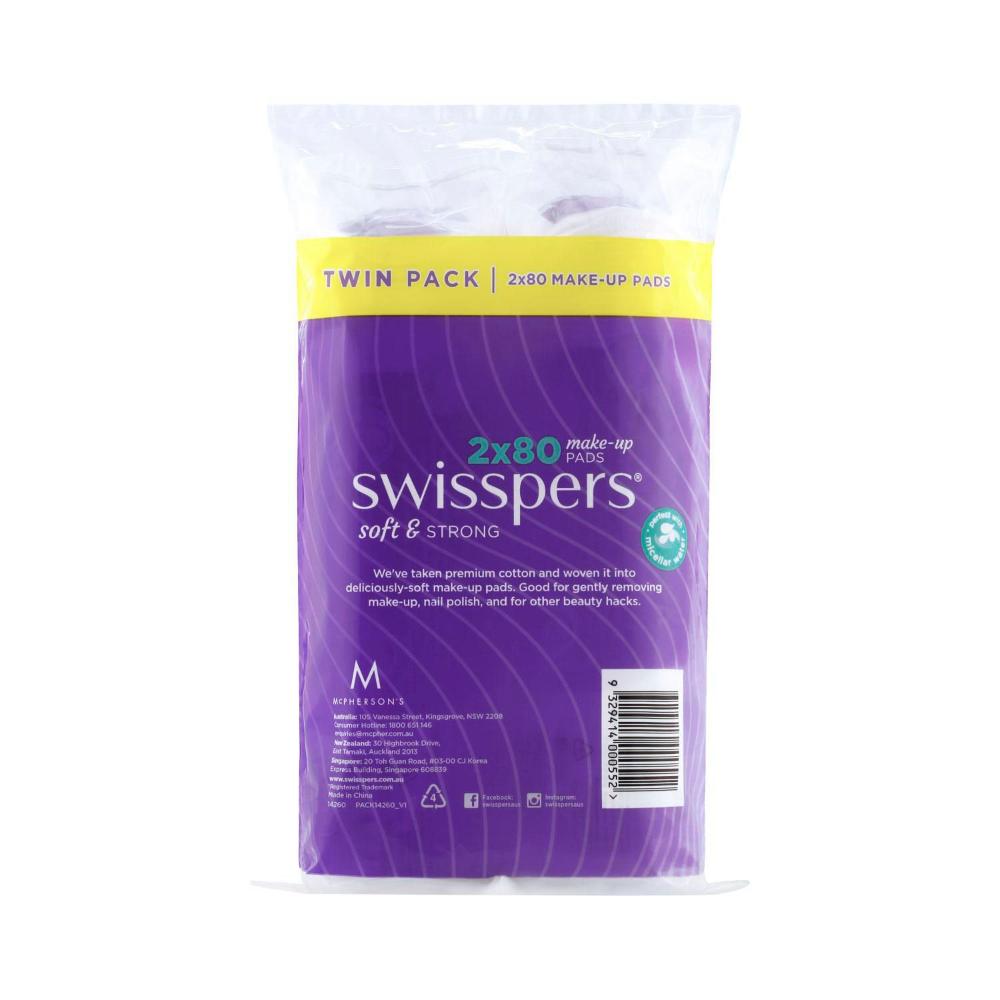 Swisspers Cotton Makeup Pads - 2 pack