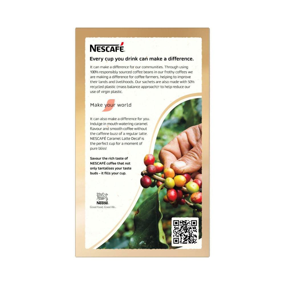 Nescafe Caramel Latte Decaf - 10 pack