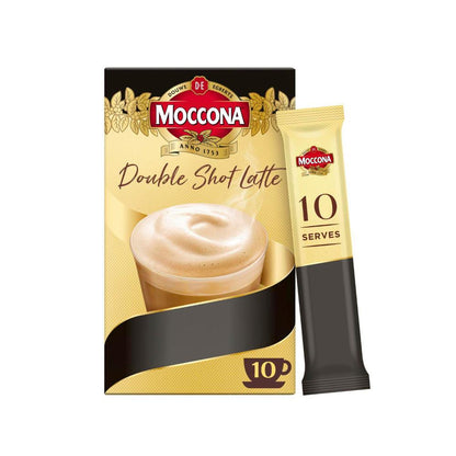 Moccona Double Shot Latte Coffee Sachets - 10 pack