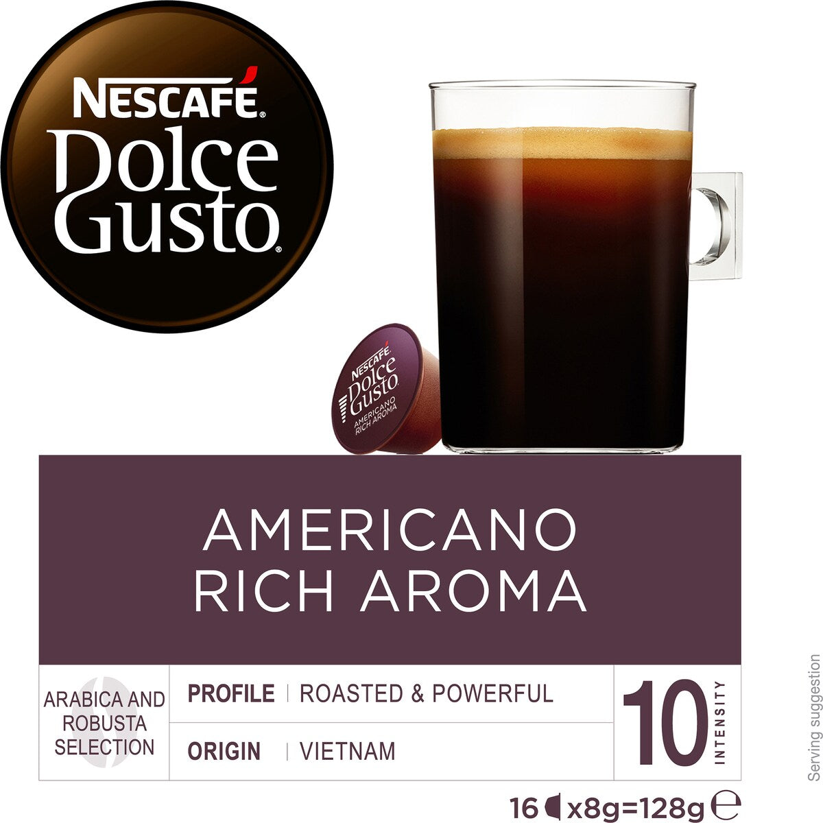 Nescafe Dolce Gusto Americano Rich Aroma Coffee Pods 16 pack