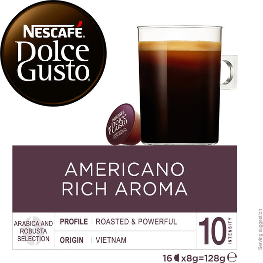 Nescafe Dolce Gusto Americano Rich Aroma Coffee Pods 16 pack