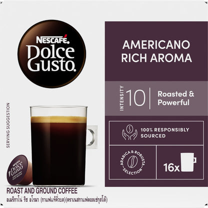 Nescafe Dolce Gusto Americano Rich Aroma Coffee Pods 16 Pack
