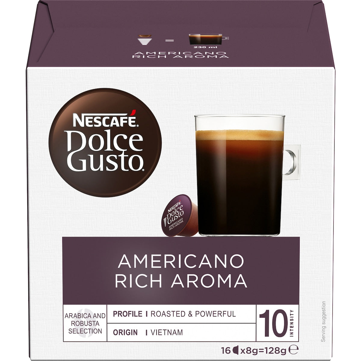 Nescafe Dolce Gusto Americano Rich Aroma Coffee Pods 16 pack