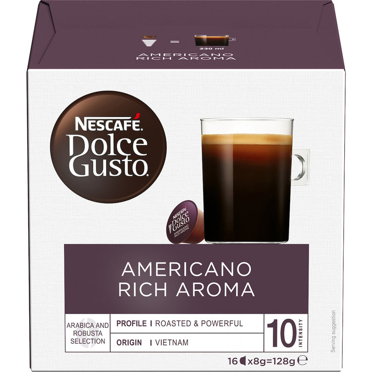 Nescafe Dolce Gusto Americano Rich Aroma Coffee Pods 16 pack
