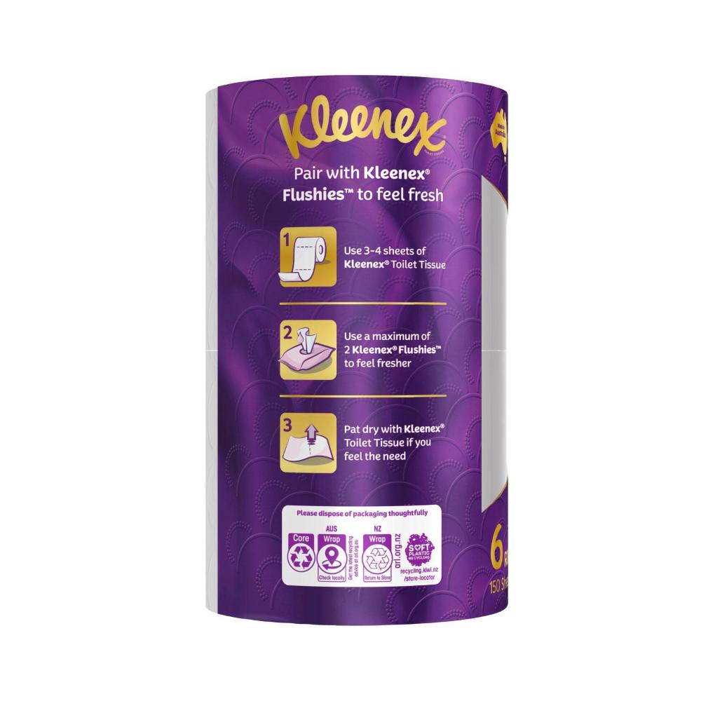 Kleenex 3-ply Luxury Quilts Air Cushion Softness Toilet Tissue - 6 pack