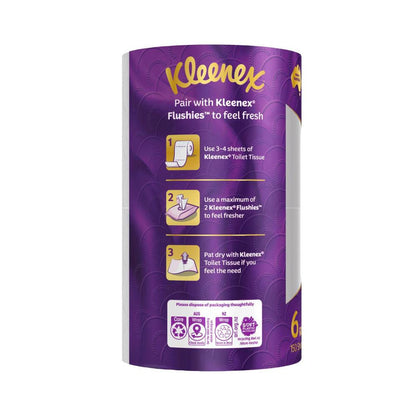 Kleenex 3-ply Luxury Quilts Air Cushion Softness Toilet Tissue - 6 pack