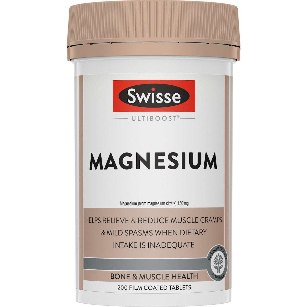 Swisse Ultiboost Magnesium Tablets For Bone And Muscle Health 200 Pack