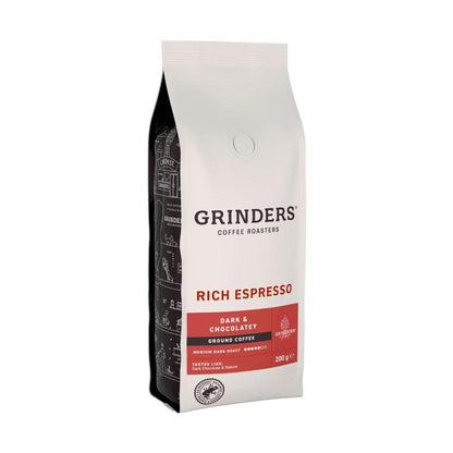 Grinders Rich Espresso Ground Coffee - 200g