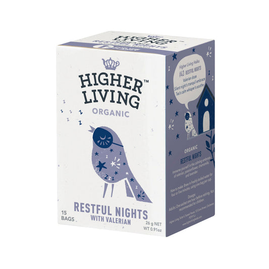 Higher Living Restful Nights Tea Bags - 15 Pack