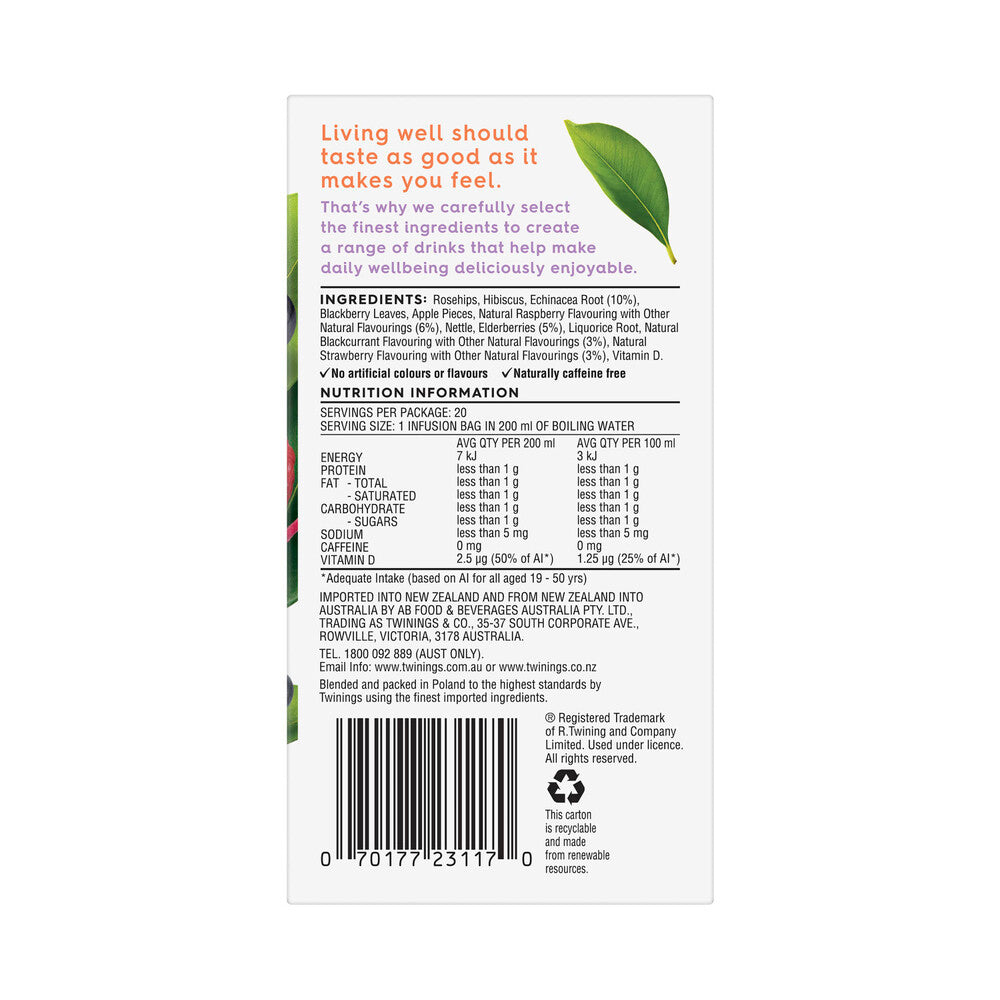Twinings Live Well Immune Support - 20 pack