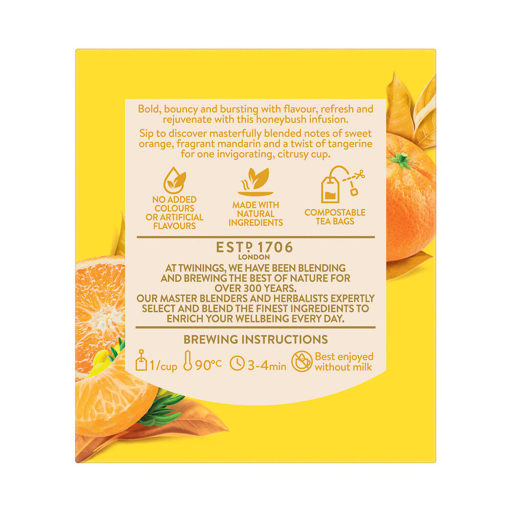 Twinings Honeybush Orange Mandarin Tea Bags - 10 pack