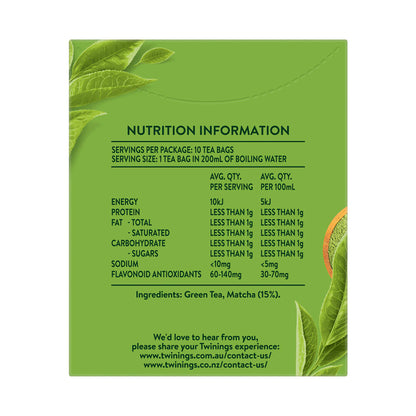 Twinings Matcha Green Tea Bags - 10 pack