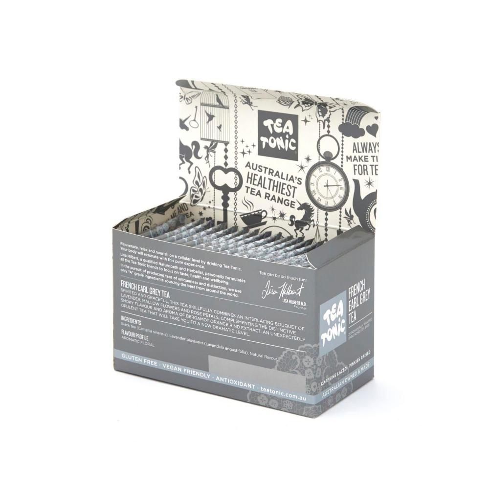 Tea Tonic French Earl Grey Tea Bags Box - 20 pack