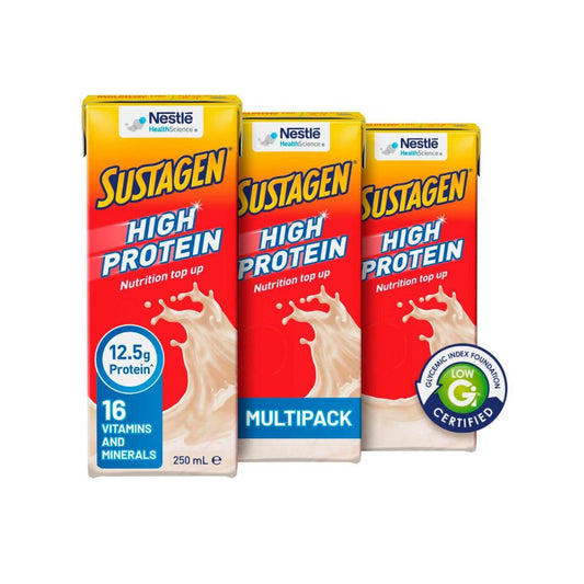 Sustagen High Protein Drink Vanilla 3x250ml - 750mL