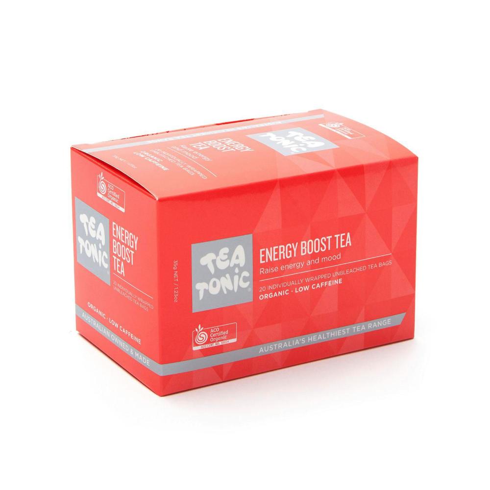 Tea Tonic Energy Boost Tea Bags Box - 20 pack