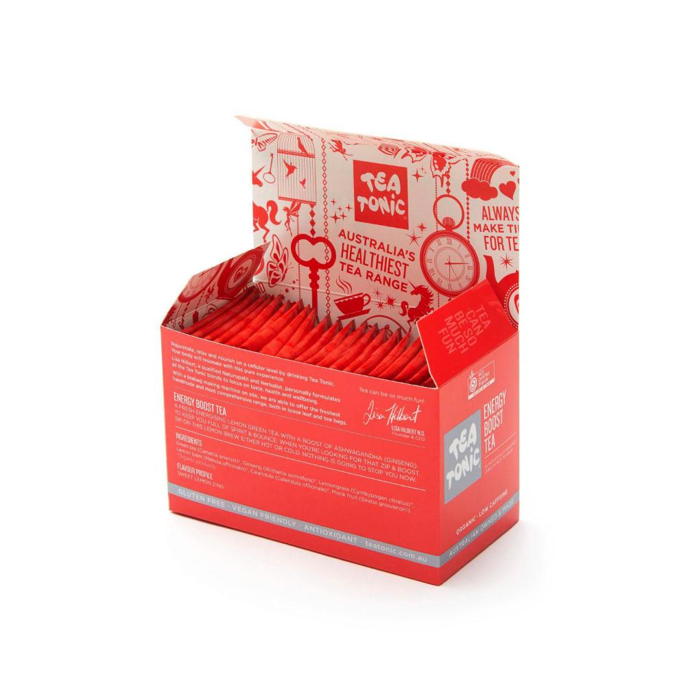 Tea Tonic Energy Boost Tea Bags Box - 20 pack