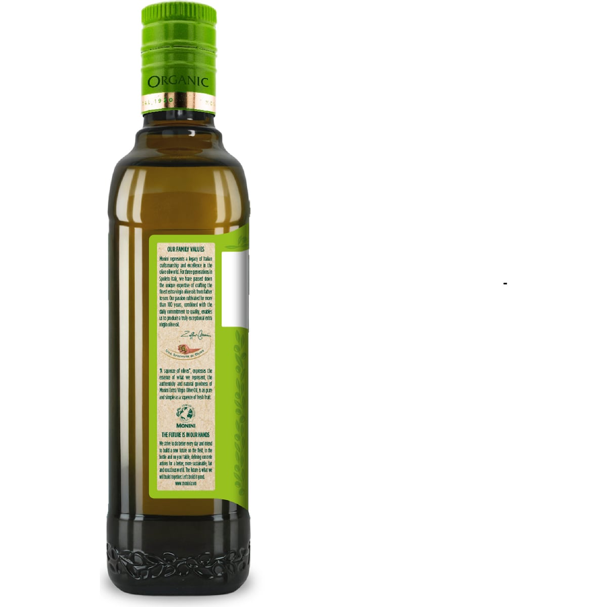 Monini Organic Extra Virgin Olive Oil 500ml