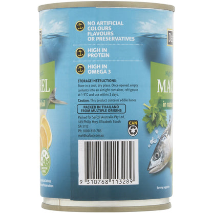 Deep Cove Mackerel In Natural Mackerel Oil 425g