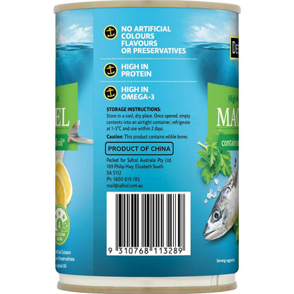 Deep Cove Mackerel Can In Natural Oil 425g