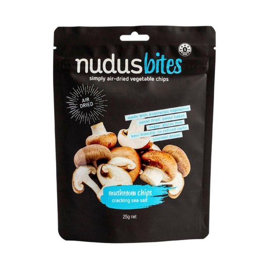 Nudus Bites Mushroom Chips Cracking Seasalt - 25g