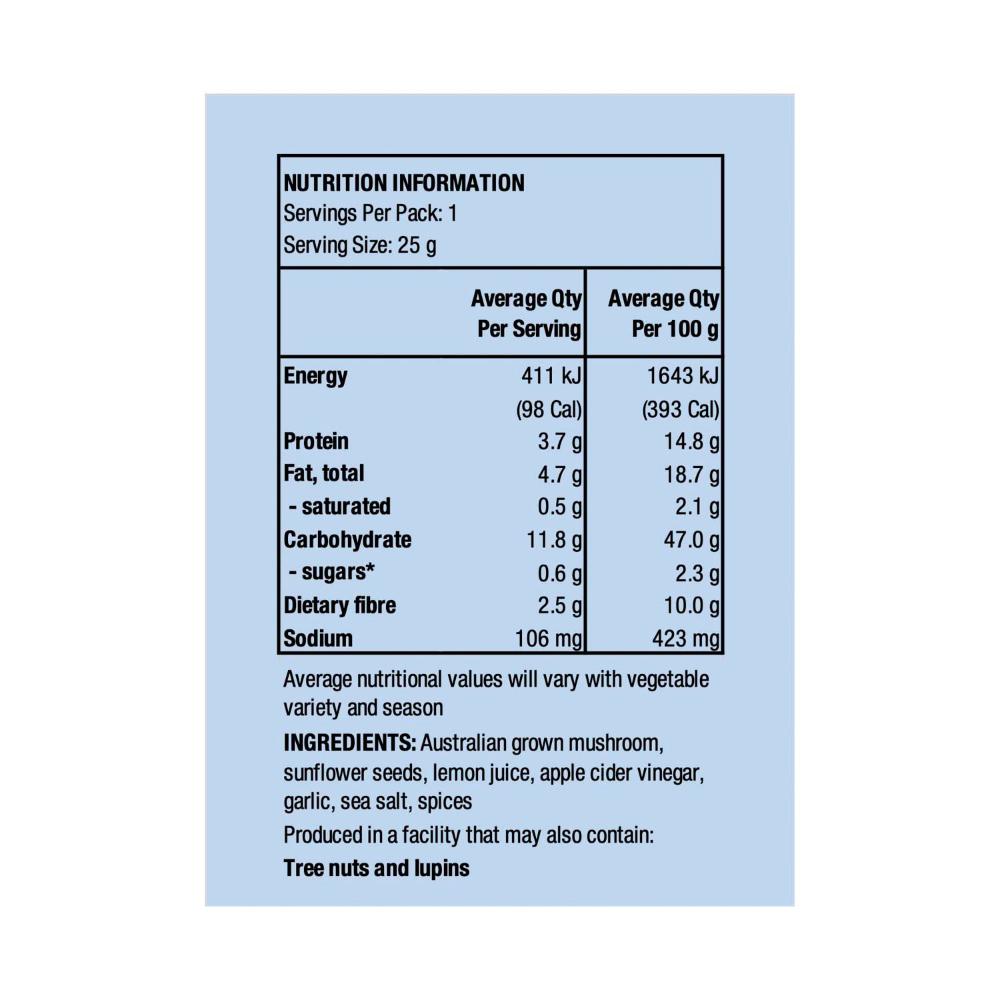 Nudus Bites Mushroom Chips Cracking Seasalt - 25g