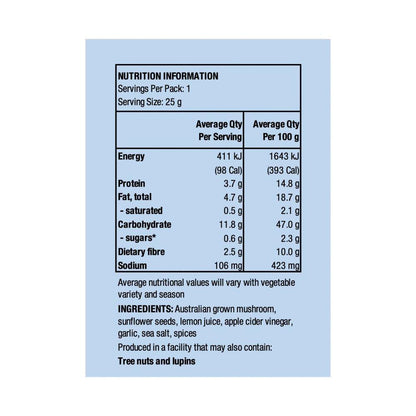 Nudus Bites Mushroom Chips Cracking Seasalt - 25g