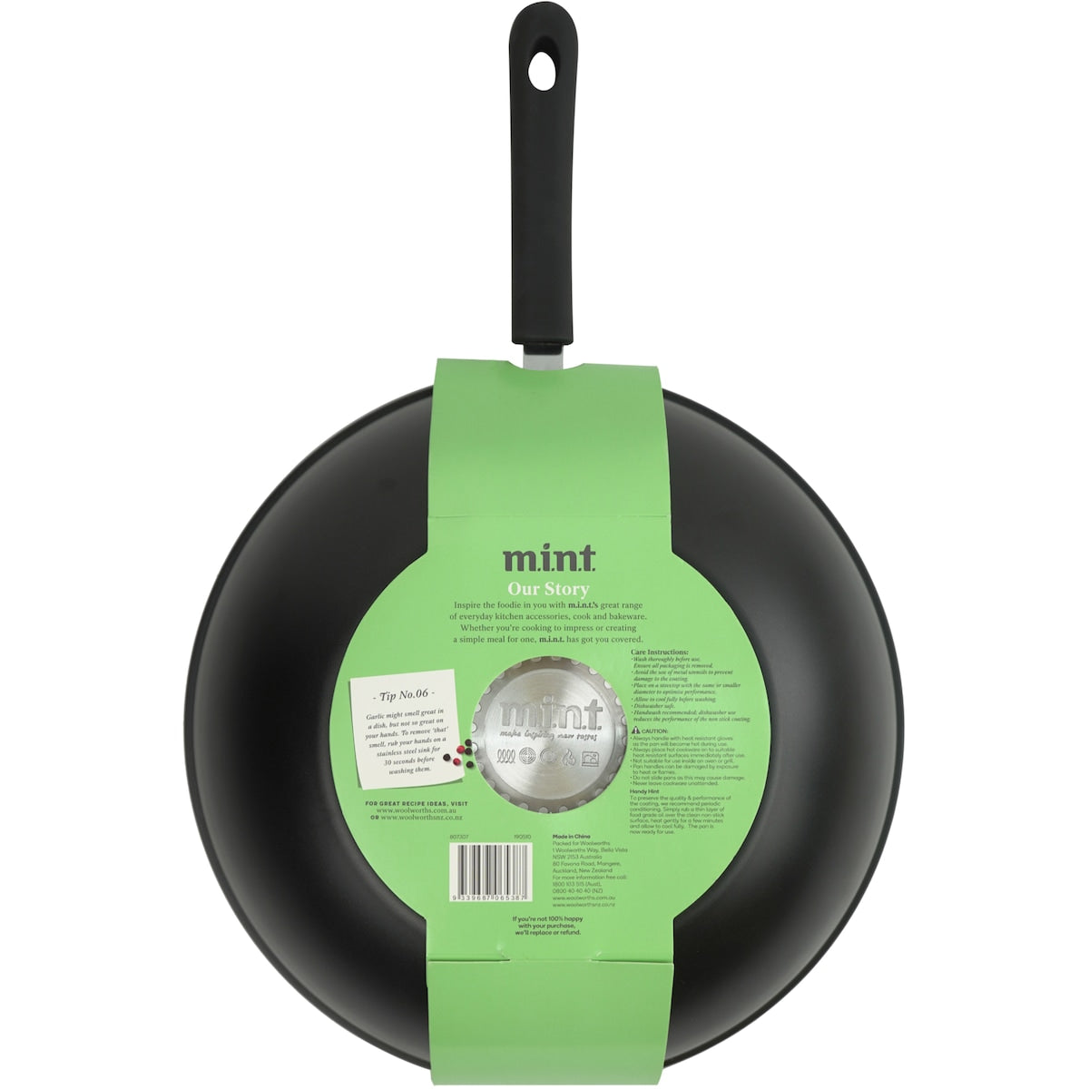Mint Non-stick Coating Wok 30cm Each
