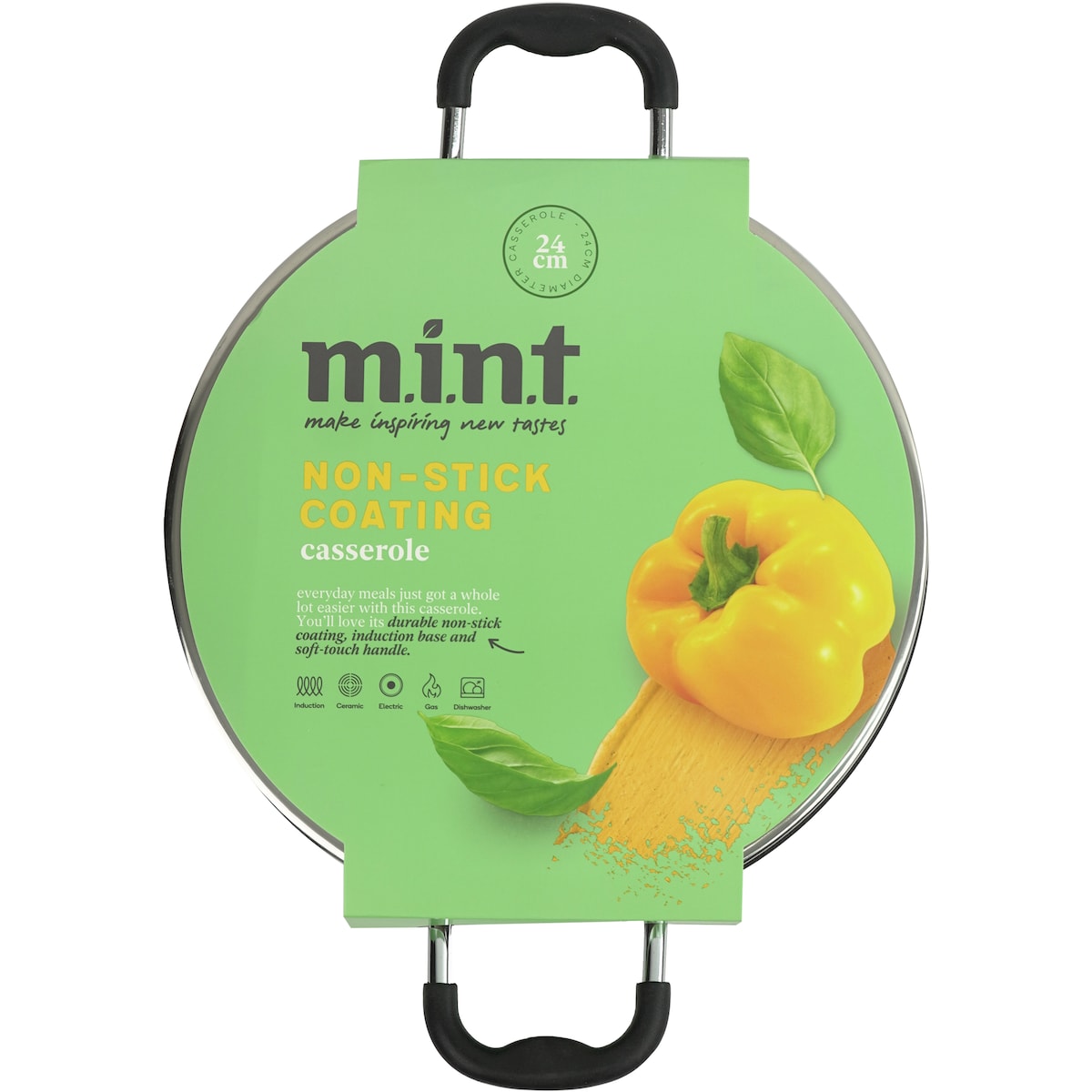 Mint Non-stick Coating Casserole 24cm Each