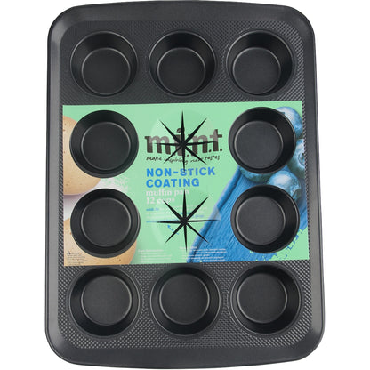 Mint Non-stick Coating Muffin Pan 12 Cups Each