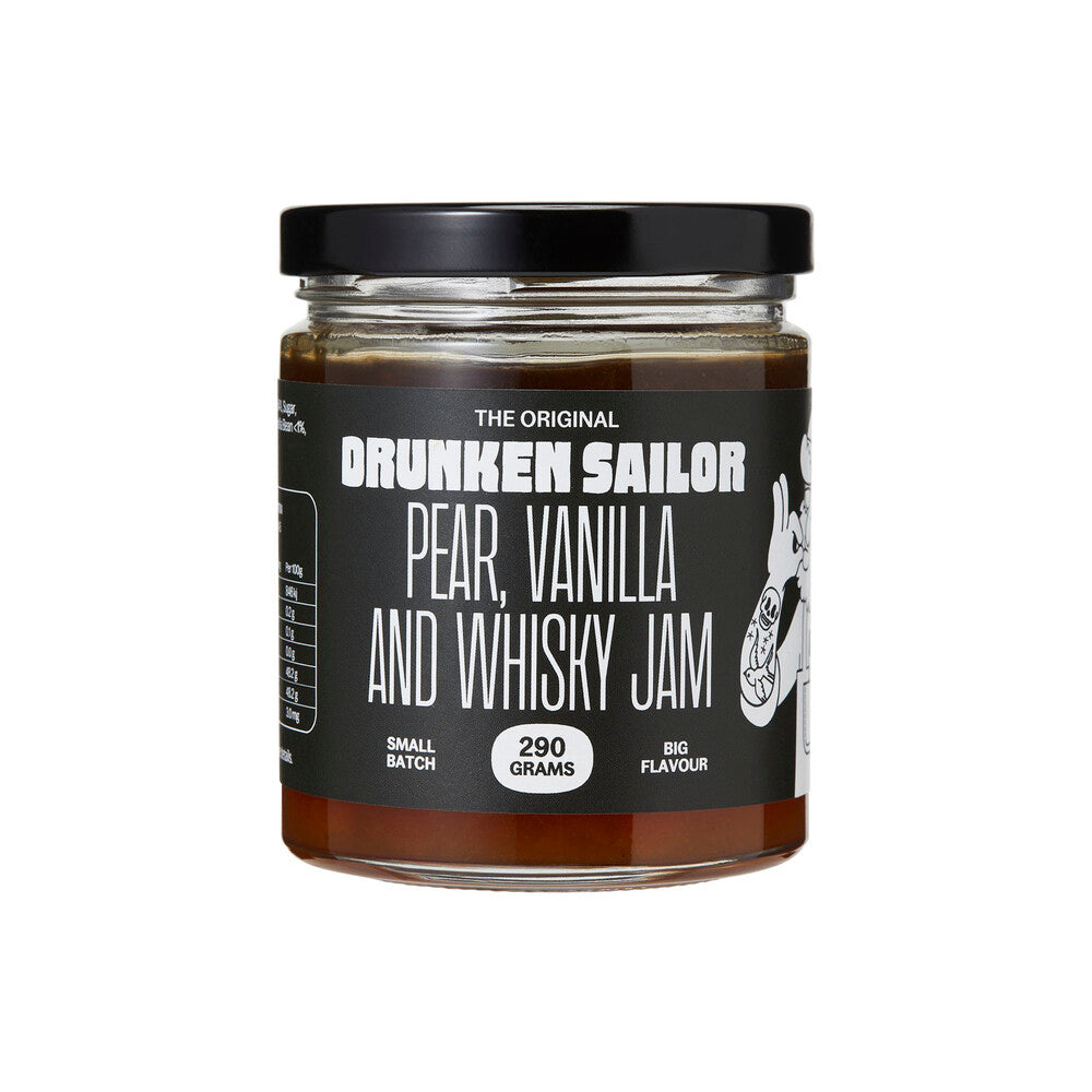 Drunken Sailor Pear Vanilla Whisky Jam - 290g