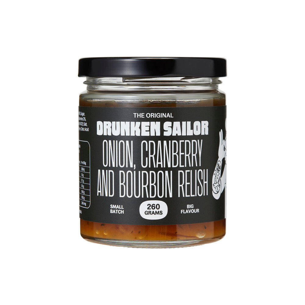 Drunken Sailor Onion Cranberry & Bourbon Relish - 260g