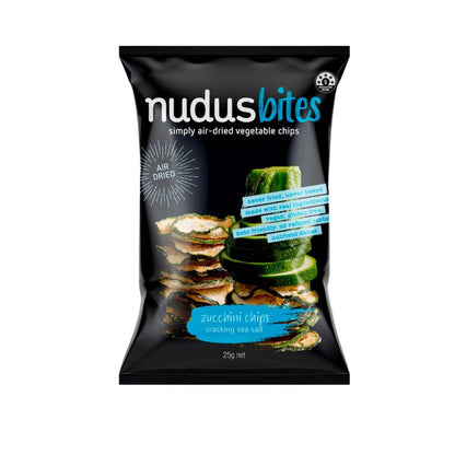 Nudus Bites Zuchinni Chips Cracking Seasalt - 20g