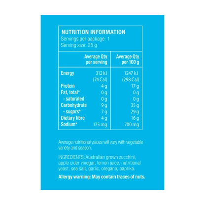 Nudus Bites Zuchinni Chips Cracking Seasalt - 20g