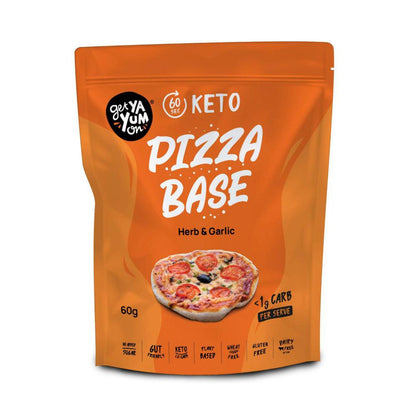Get Ya Yum On 60 Sec Keto Pizza Base - Herb & Garlic - 60g