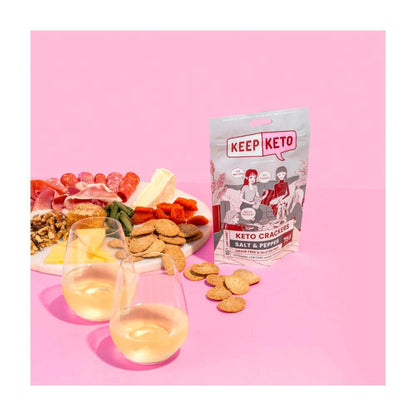 Keep Keto Salt & Pepper Crackers - 75g