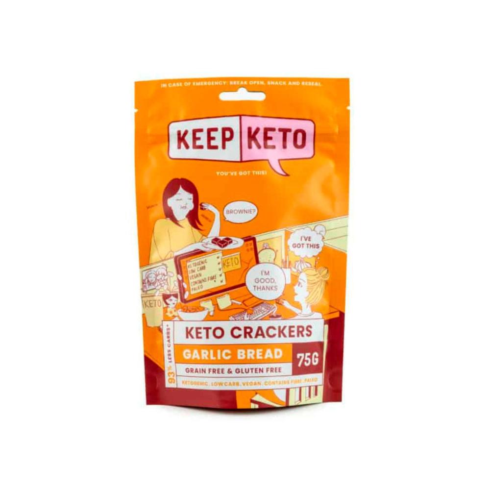 Keep Keto Garlic Bread Crackers - 75g