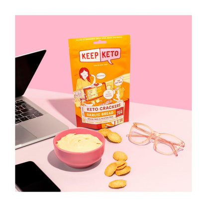 Keep Keto Garlic Bread Crackers - 75g