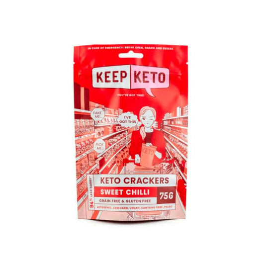 Keep Keto Sweet Chilli Crackers - 75g