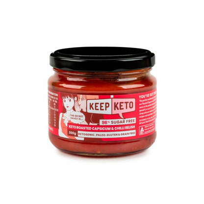 Keep Keto Roasted Capsicum & Chilli Relish - 300g