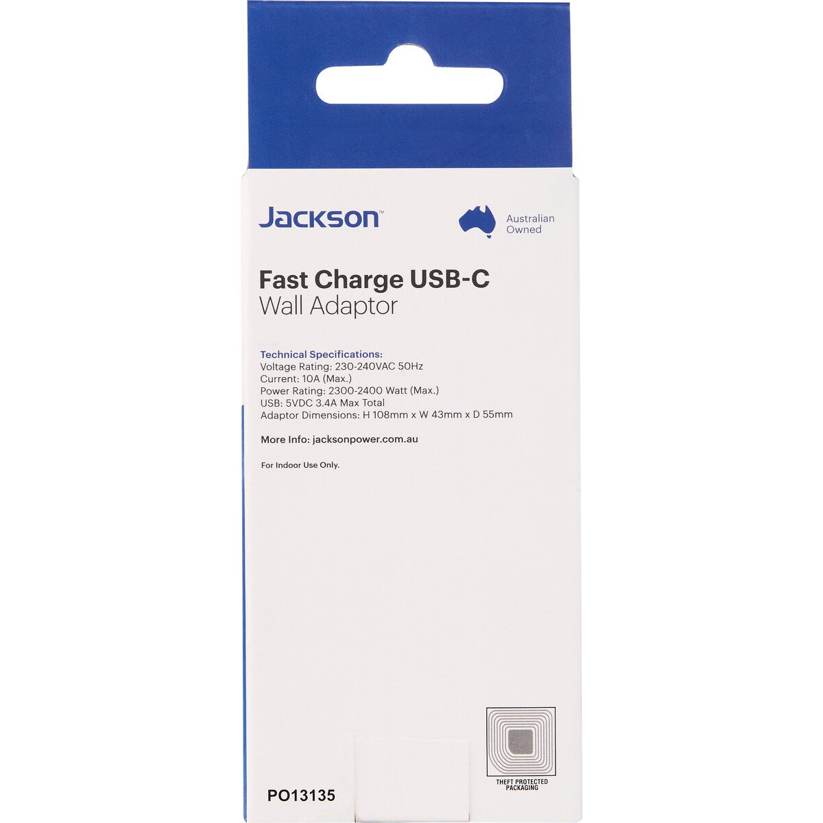 Jackson Fast Charge USB-C Wall Adaptor each