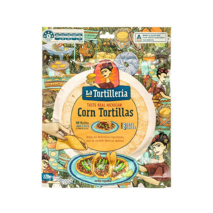 La Tortilleria Corn Tortillas 8 Pack - 220g