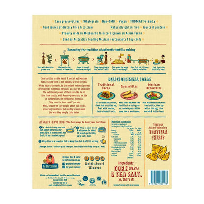 La Tortilleria Corn Tortillas 8 Pack - 220g