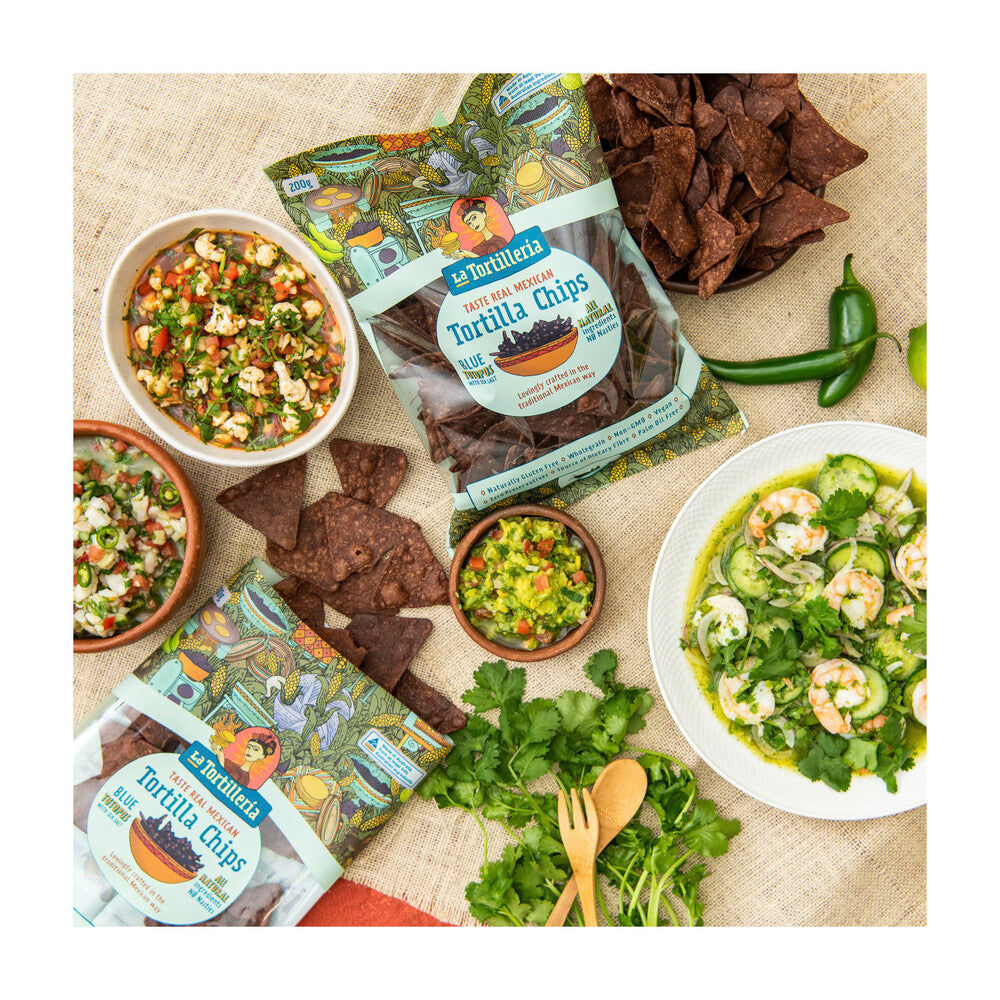 La Tortilleria Blue Totopos - 200g