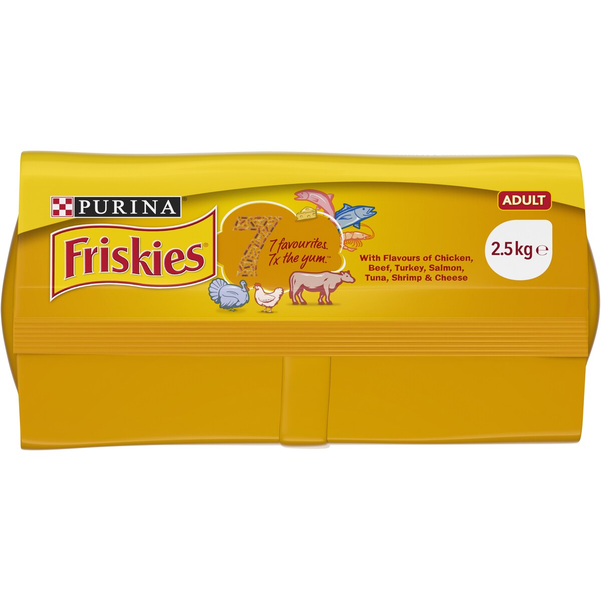 Friskies Adult 7 Dry Cat Food Adult Cat Food 2.5kg