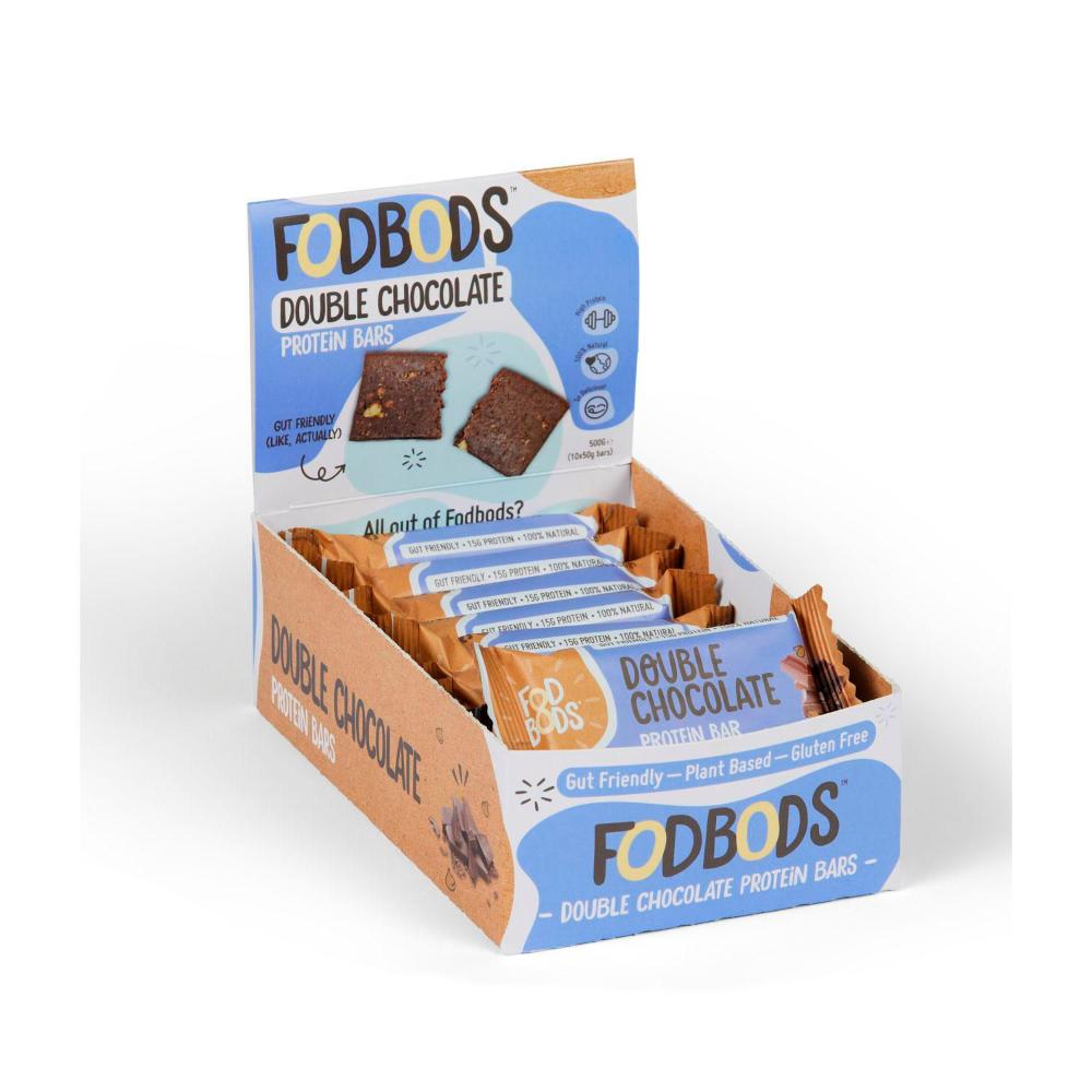 Fodbods Gut Friendly Protein Bar Double Chocolate - 50g