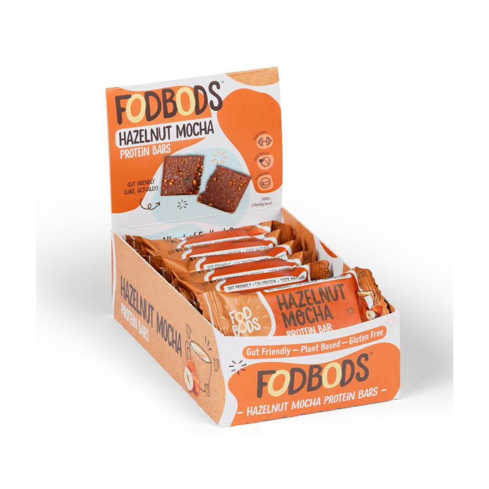 Fodbods Gut Friendly Protein Bar Hazelnut Mocha - 50g
