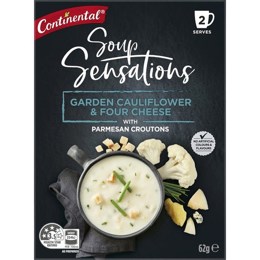 Continental Soup Sensations Garden Cauliflower & Four Cheese 31g x 2 pack