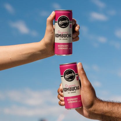 Remedy Raspberry Lemonade Kombucha 4 pack