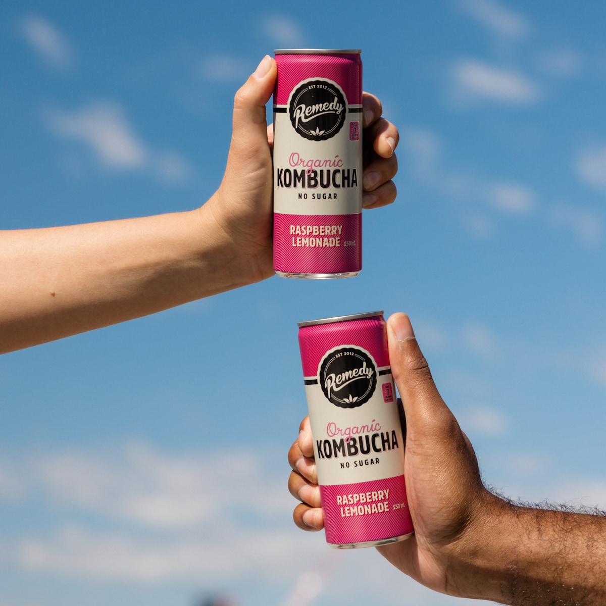 Remedy Raspberry Lemonade Kombucha 250ml X 4 Pack