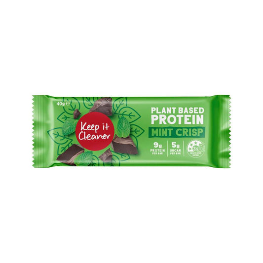 Keep It Cleaner Plant Based Protein Bar Mint Crisp - 40g